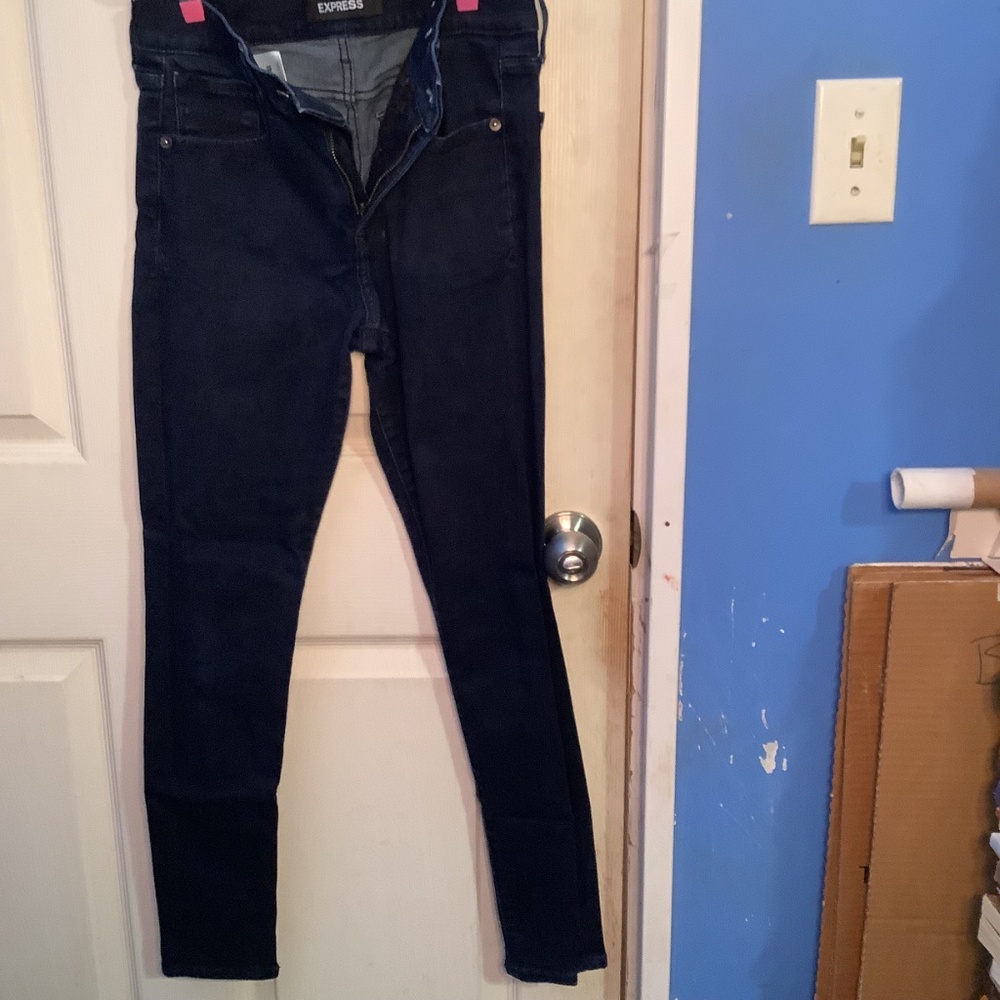 Women’s EXPRESS Jeans Stretch Ankle Legging Mid Rise Size 4R/4R - Picture 7 of 16